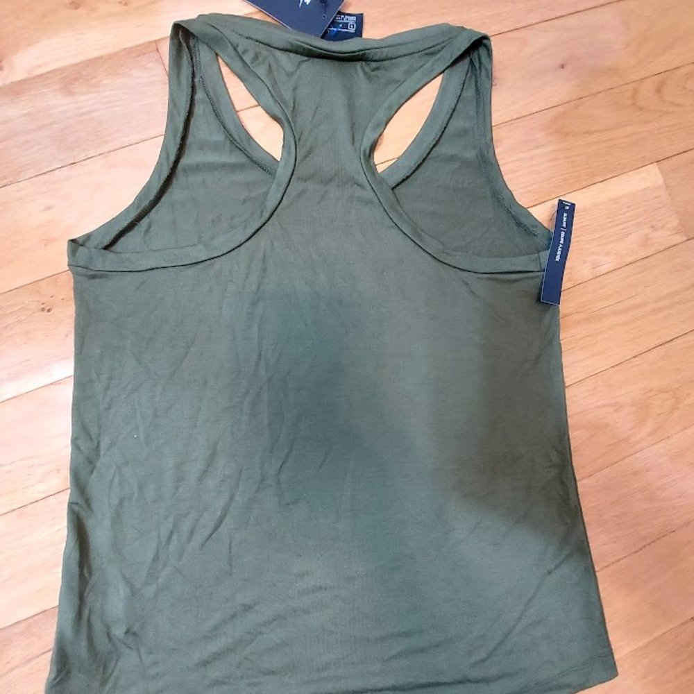 Nike Women's Small Slim Fit Racer Back Tank Top Green New $35 - Picture 4 of 7